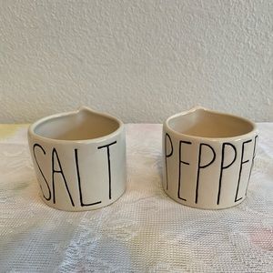 Rae Dunn Salt and Pepper Cellars.